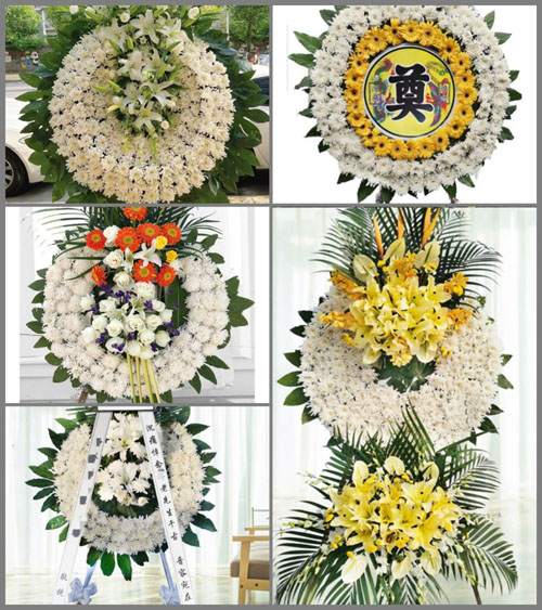 山西运城新绛县三泉镇北平原村花圈速递